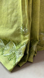 Hand Embroidery Phulkari Saree