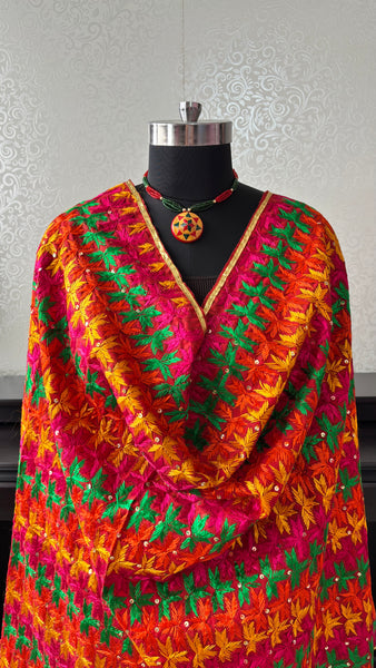 Red Phulkari Bagh