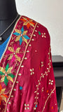 Red Phulkari Dupatta