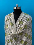 White Phulkari Dupatta