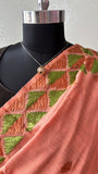 Raw Silk Phulkari Saree 