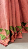 Hand Embroidered Phulkari Saree 
