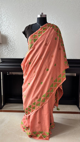 Gulbahar Phulkari Saree