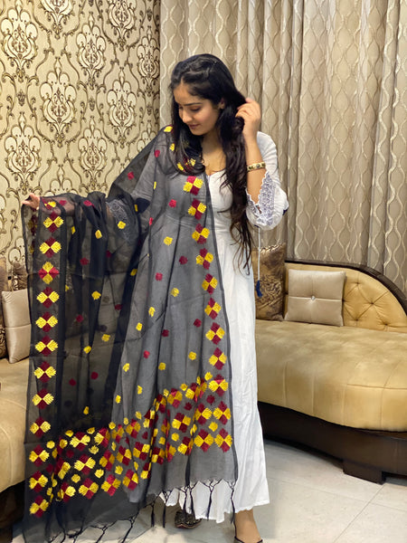 Hand Embroidered Phulkari Dupatta