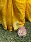 Kanak Phulkari Saree