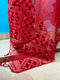 Red Phulkari Dupatta