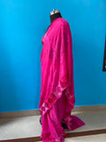 Hand Embroidery Pink SAree