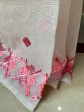 White Phulkari SAree