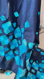 Neel Phulkari Dupatta