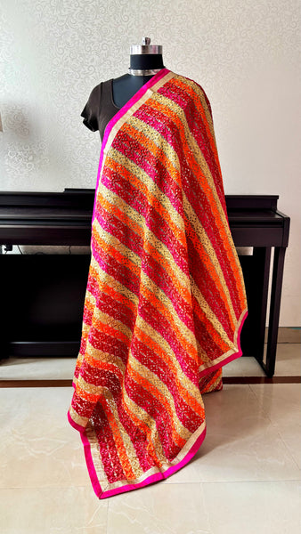 Phulkari Dupatta on Organza