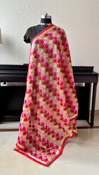Phulkari Dupatta on Organza