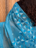 Hand Embroidered Phulkari Saree