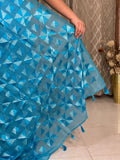 Hand Embroidered Phulkari Saree