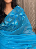 Hand Embroidered Phulkari Saree