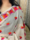 Hand Embroidered Phulkari Saree