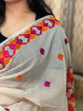 Hand Embroidered Phulkari Saree