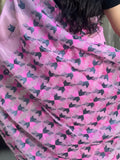 Hand Embroidered Phulkari Saree