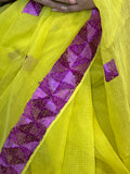 Hand Embroidered Phulkari Saree