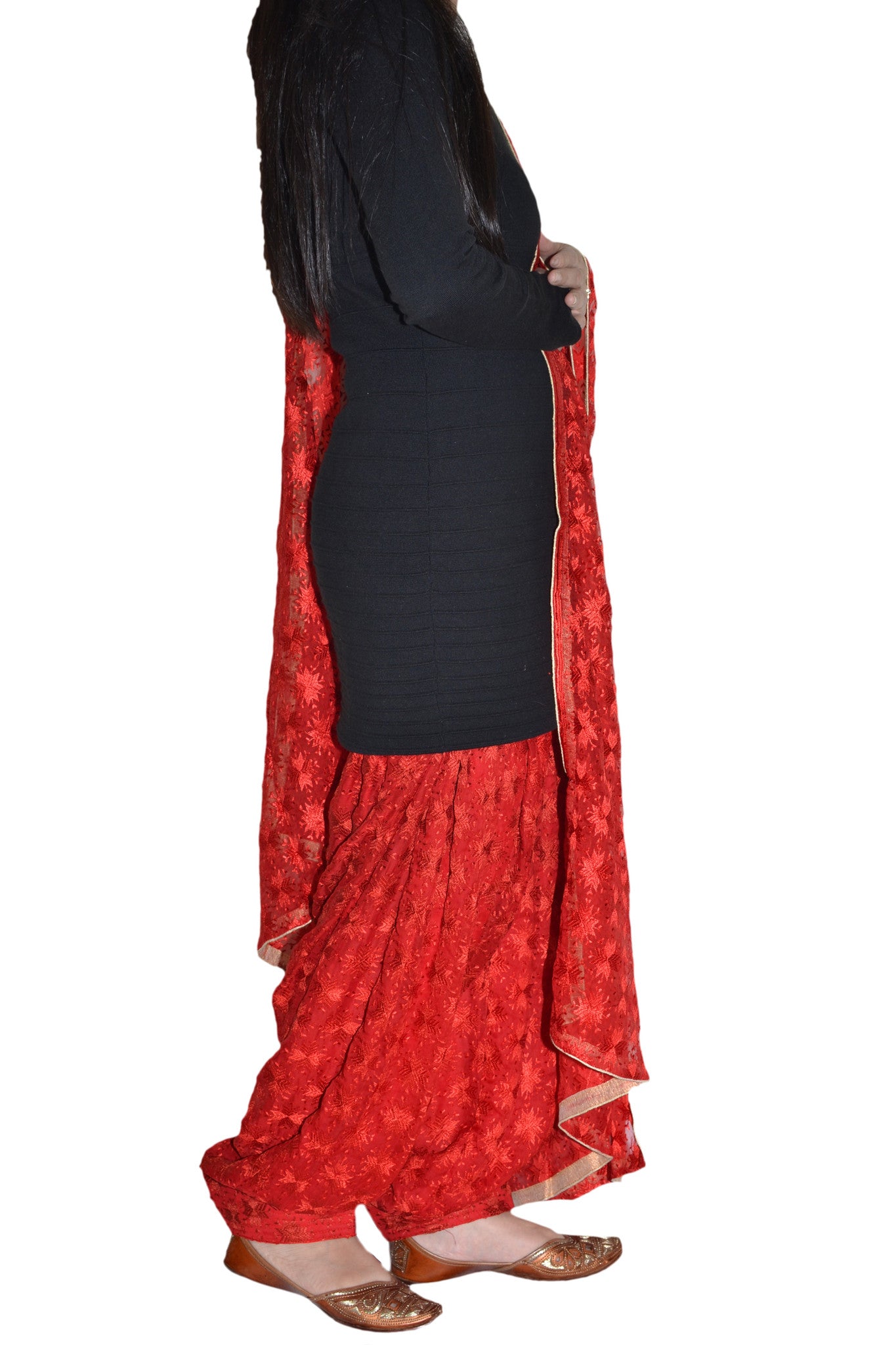 phulkari dupatta and salwar