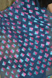 Just Phulkari Blue Saree