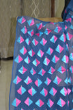 Just Phulkari Blue Saree