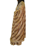 JustPhulkari Beige Saree