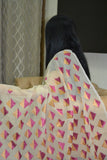Hand Embroidered Phulkari Saree