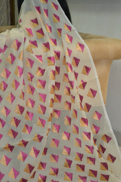 Just Phulkari Hand Embroidery Saree