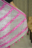 Hand Embroidered Phulkari Saree