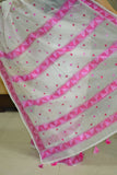 Hand Embroidered Phulkari Saree