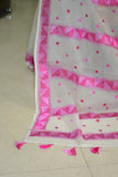 Hand Embroidered Phulkari Saree