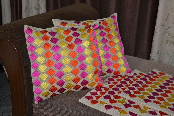 Phulkari Cushion Covers (Set of 2)