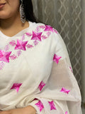 Just Phulkari Hand Embroidery Saree