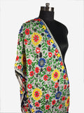 JustPhulkari White Stole