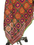 JustPhulkari Rust Dupatta