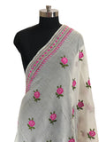 Just Phulkari Hand Embroidery Dupatta