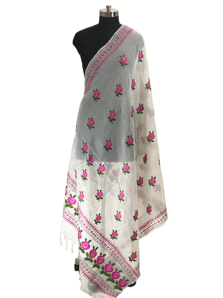 Just Phulkari Hand Embroidery Dupatta