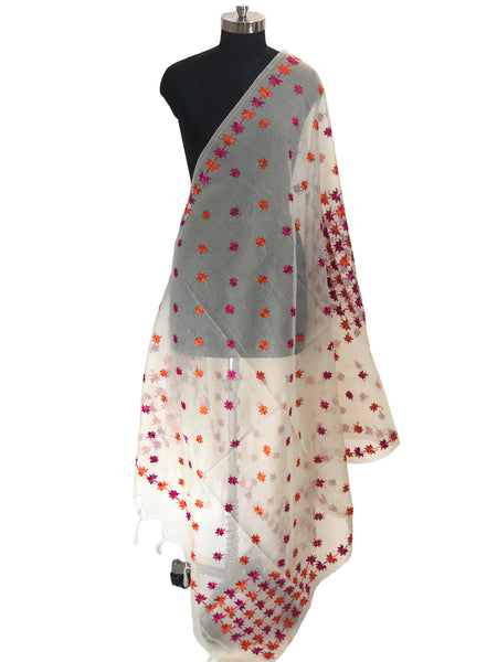 Just Phulkari Hand Embroidery Dupatta