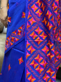 Hand Embroidery Phulkari Saree
