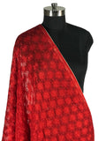 Just Phulkari Red Dupatta