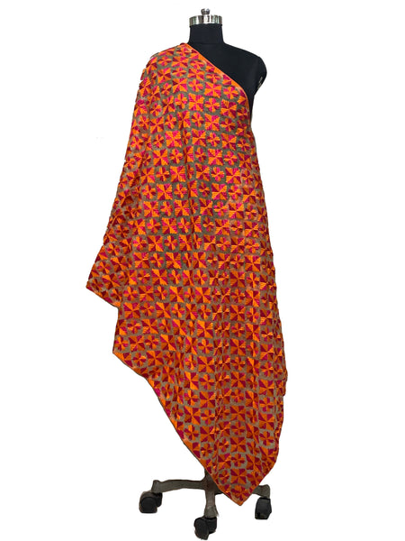 JustPhulkari Machine Embroidery Dupatta