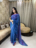 justphulkari.com blue saree