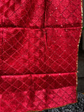 JustPhulkari Red Dupatta