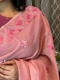 Justphulkari.com Hand Embroidery Saree