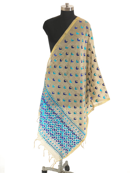Just Phulkari Hand Embroidery Stole