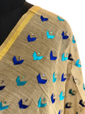 Just Phulkari Hand Embroidery Stole
