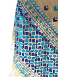 Just Phulkari Hand Embroidery Stole