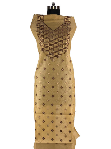 JustPhulkari Beige kurta